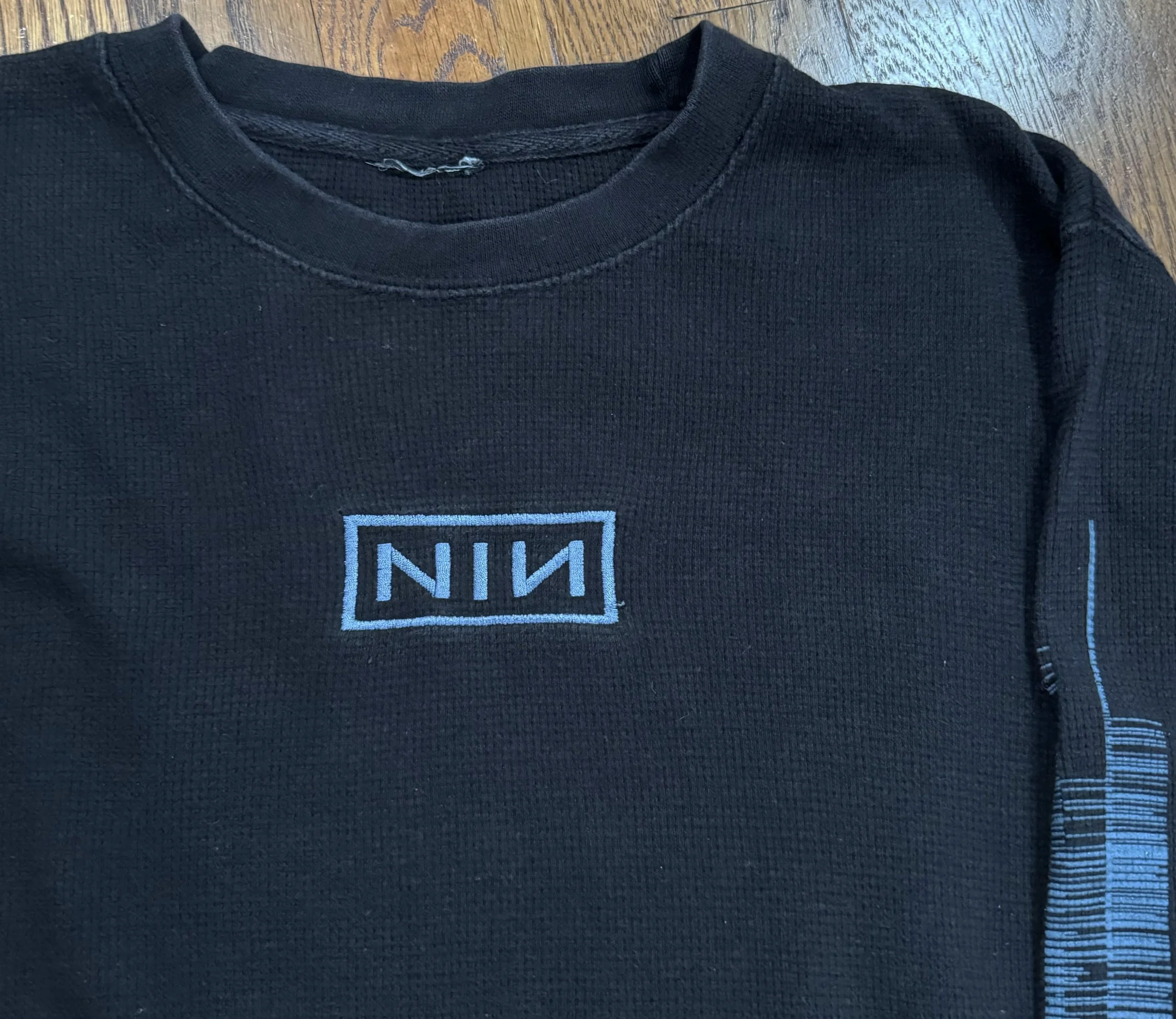 Nine Inch Nails With Teeth Thermal Top (Size L) — RootsBK